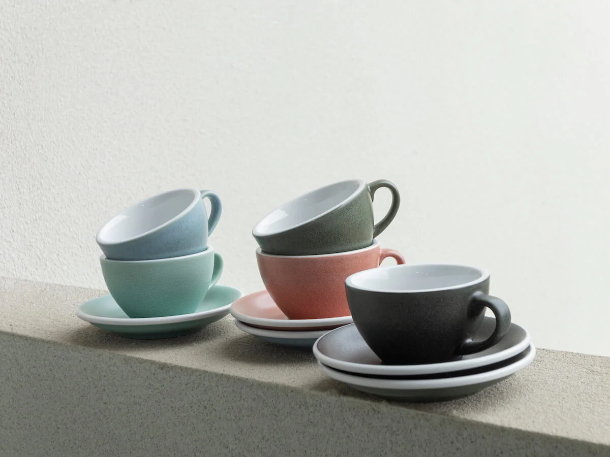 Loveramics | Egg 150ml Flat White Cup & Saucer - Mineral Colours - Image 3