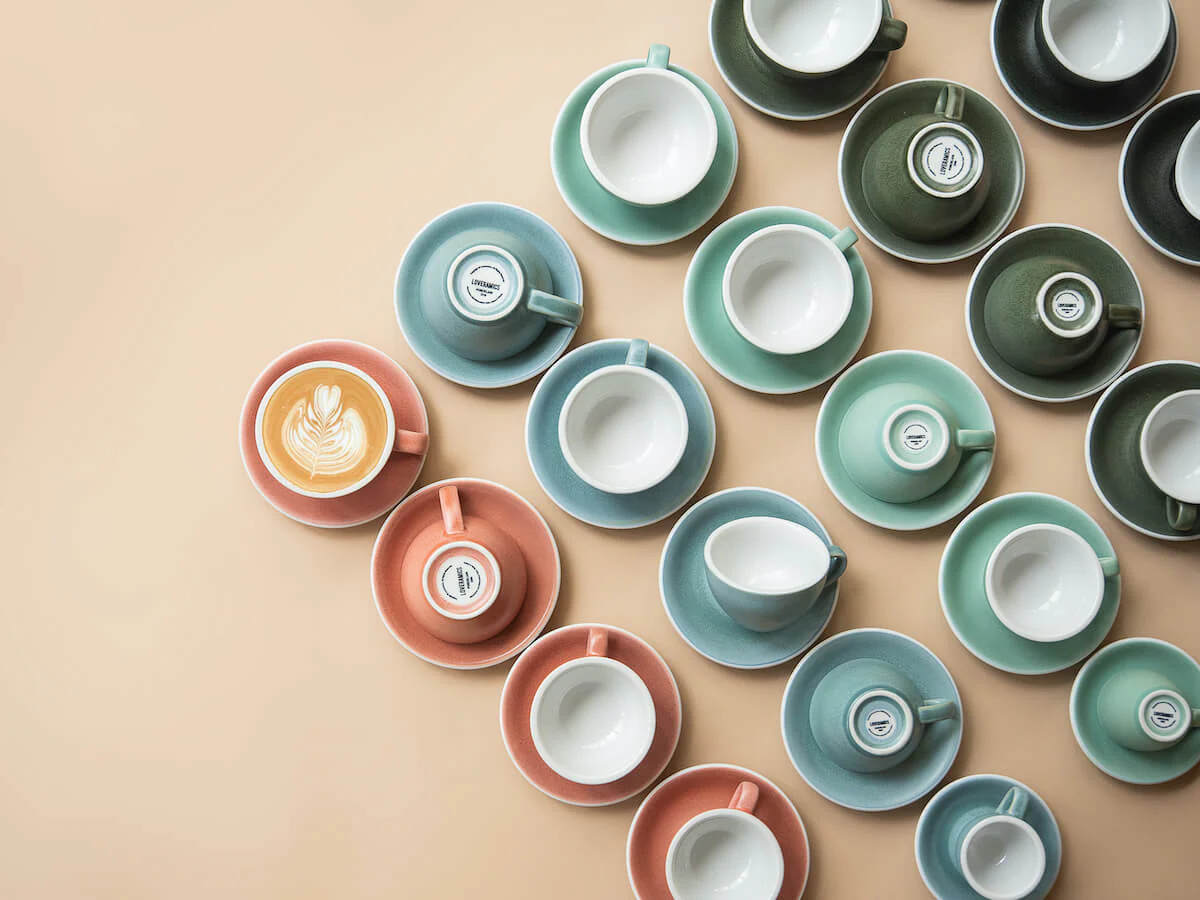Loveramics | Egg 150ml Flat White Cup & Saucer - Mineral Colours - Image 6