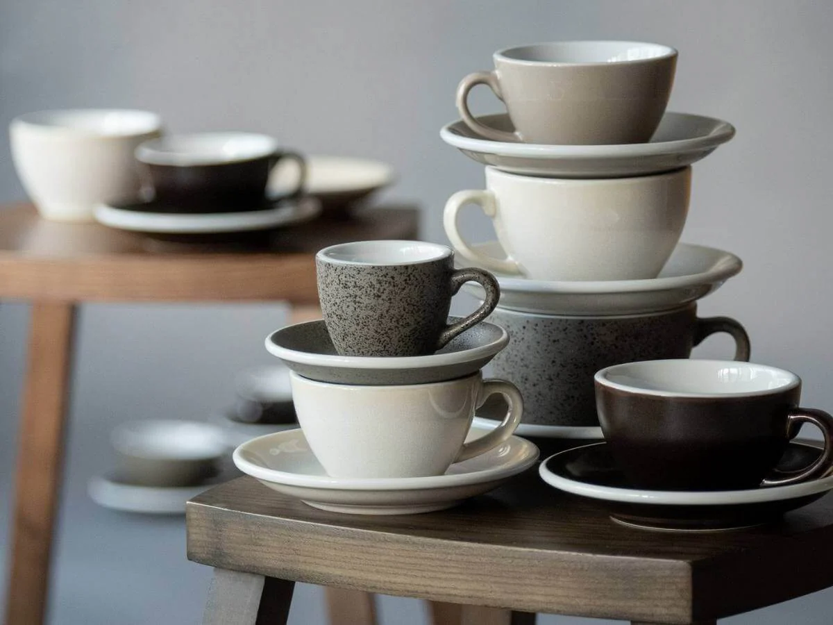 Loveramics | Egg 250ml Cappuccino Cup & Saucer - Potters Colours - Image 5