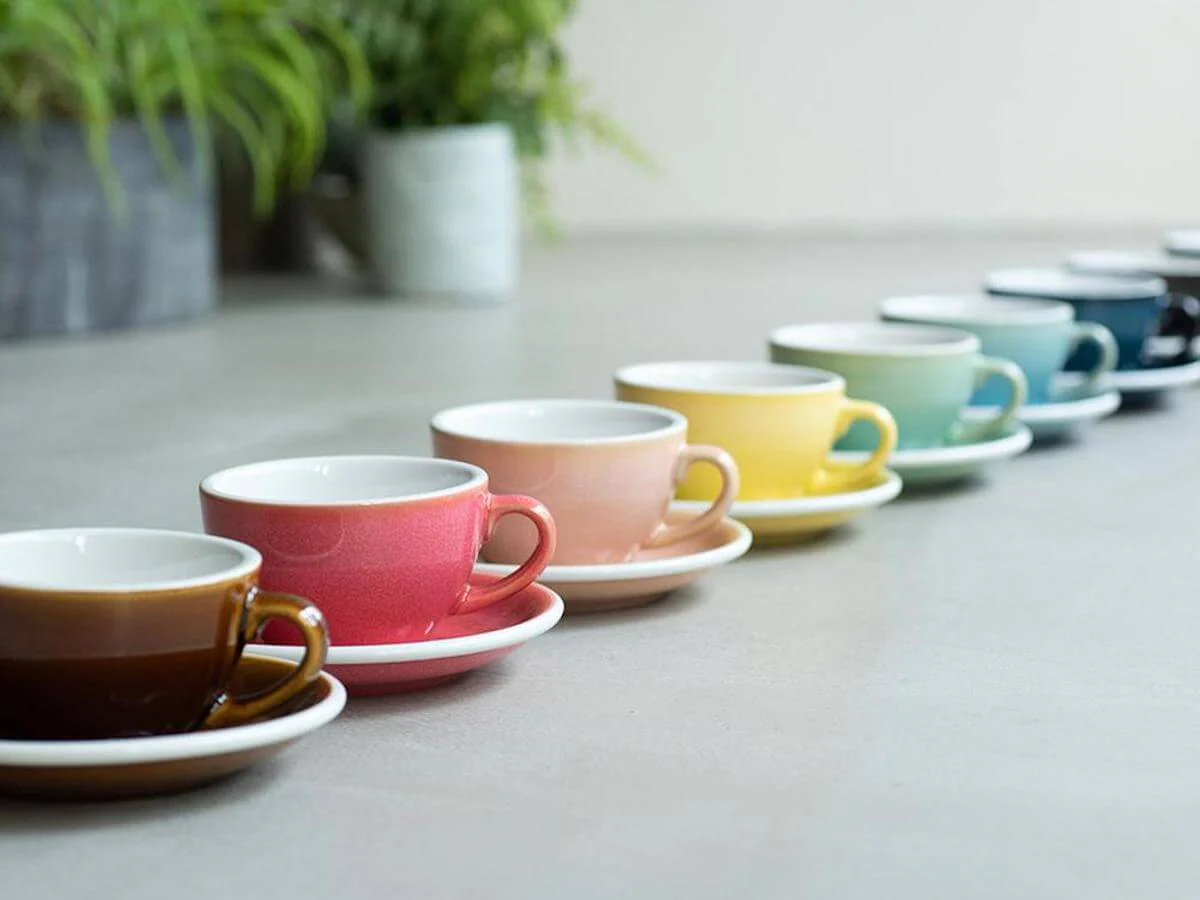 Loveramics | Egg 300ml Latte Cup & Saucer - Potters Colours - Image 5