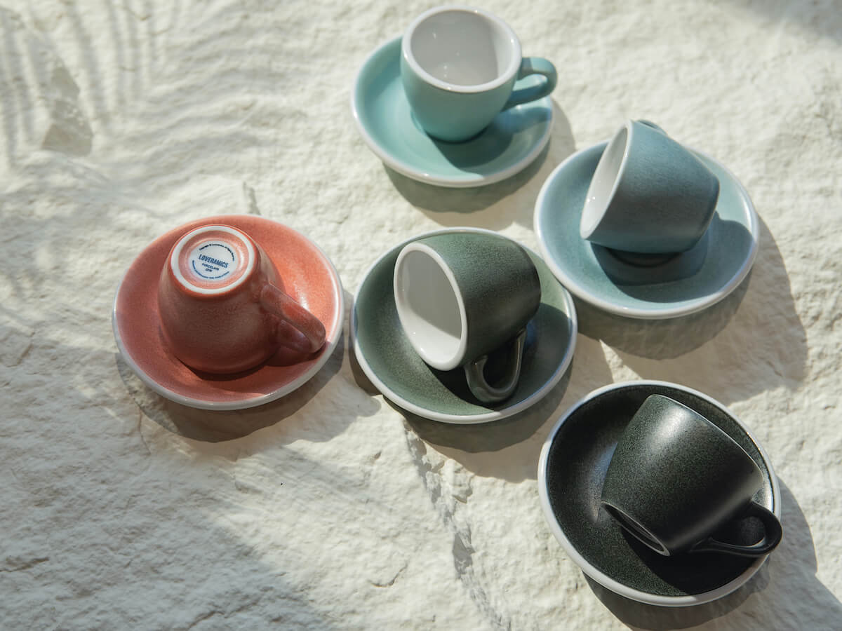 Loveramics | Egg 80ml Espresso Cup & Saucer - Mineral Colours - Image 5