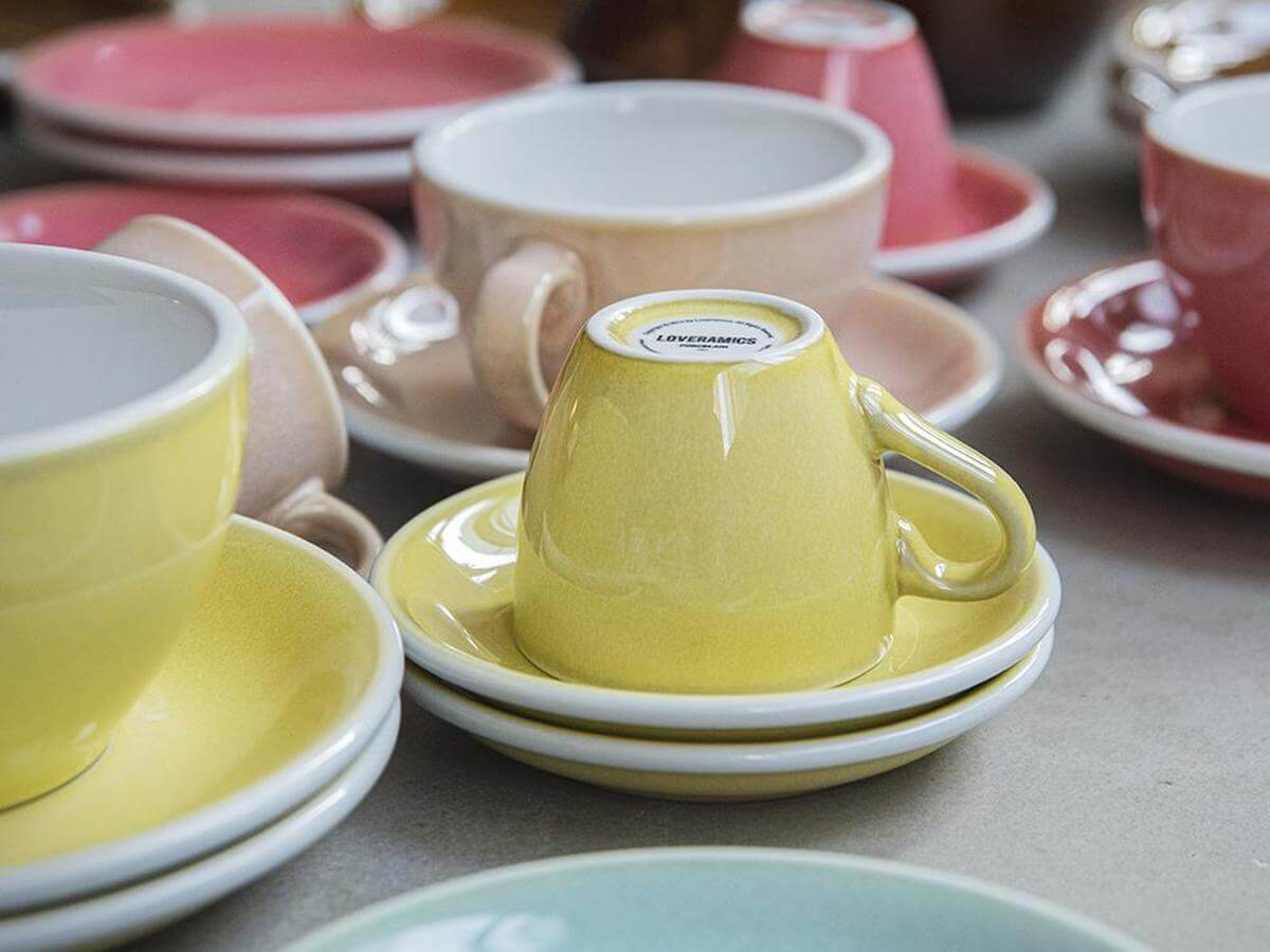 Loveramics | Egg 80ml Espresso Cup & Saucer - Potters Colours - Image 3