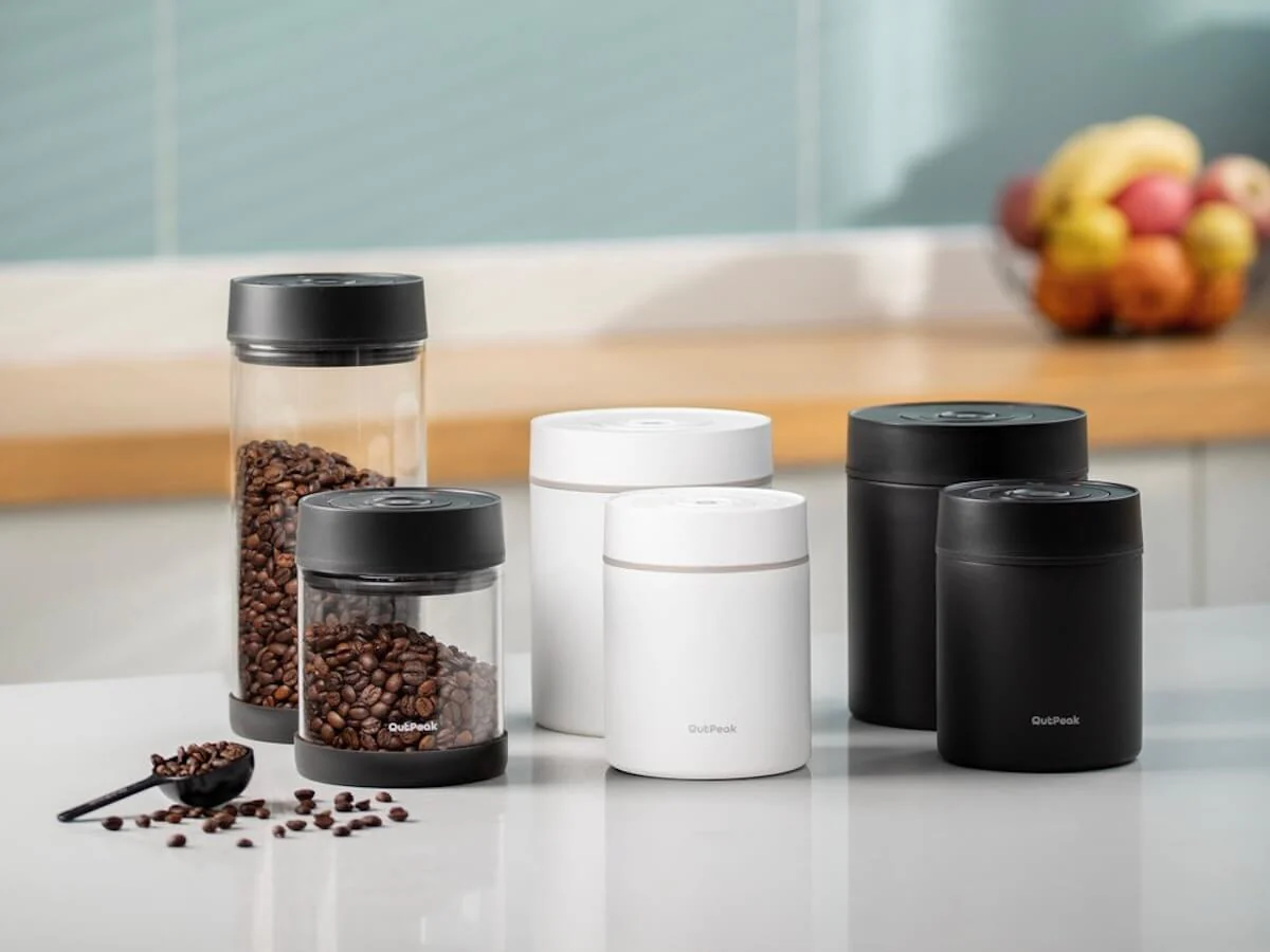 OutPeak | Smart Electric Vacuum Coffee Canister - Glass - Image 4